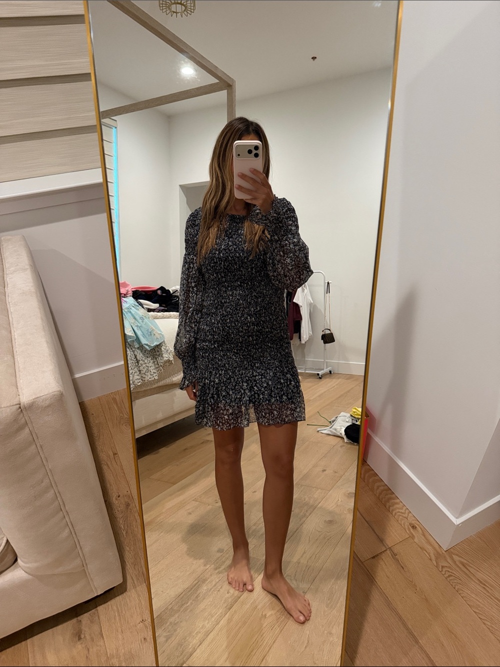 LoveShackFancy ruffle dress with star print